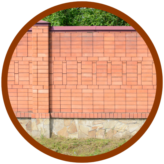 Brick Stone Fence